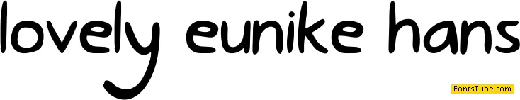 Lovely Eunike Hans Font