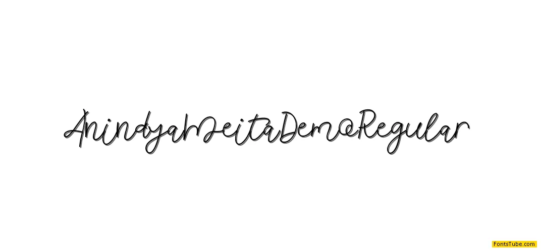 Anindya Meita Demo Font