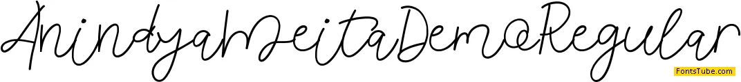 Anindya Meita Demo Font