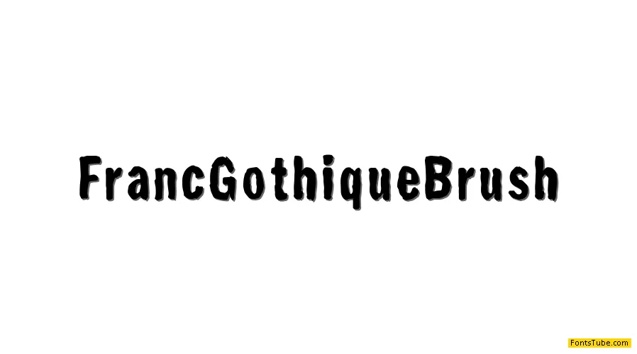 Franc Gothique Brush Font