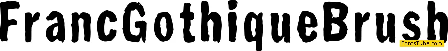Franc Gothique Brush Font