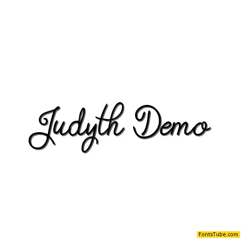 Judyth Demo Font