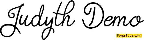 Judyth Demo Font