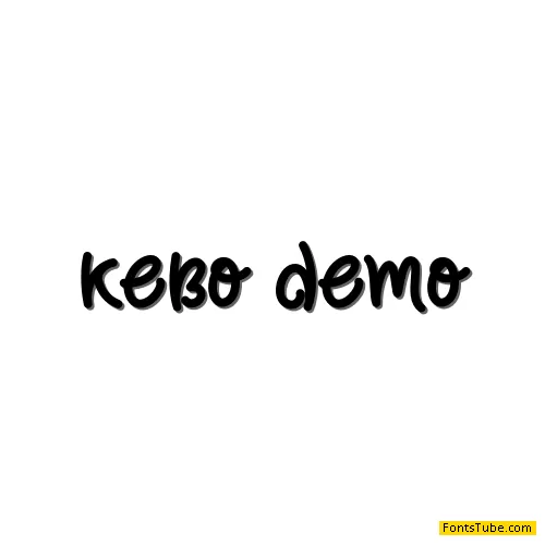 Kebo demo Font