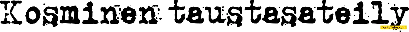 Kosminen taustasateily Font