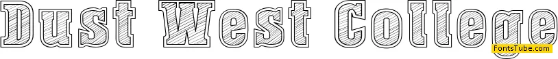 Dust West College Font