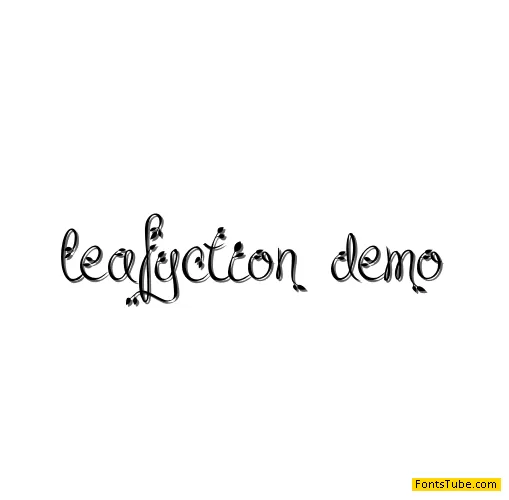 Leafyction Font