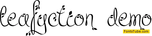 Leafyction Font