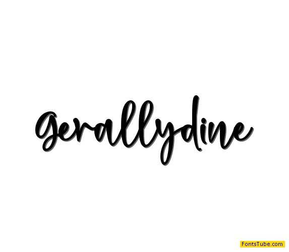 Gerallydine Font