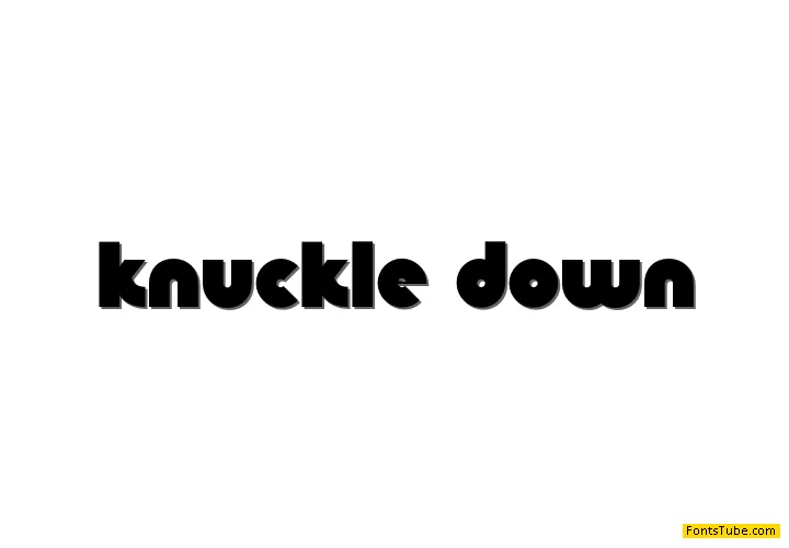 Knuckle Down Font