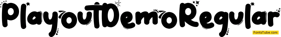 Playout Demo Font