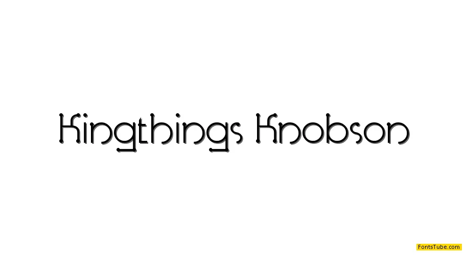 Kingthings Knobson Font