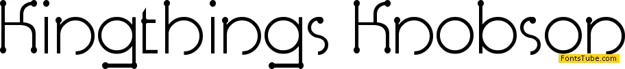 Kingthings Knobson Font