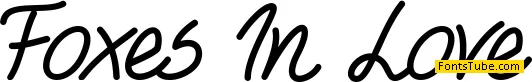 Foxes In Love Font