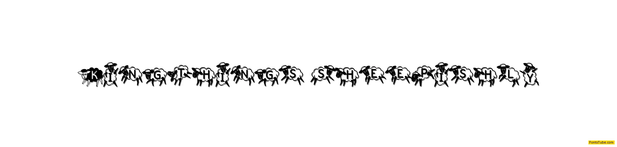 Kingthings Sheepishly Font