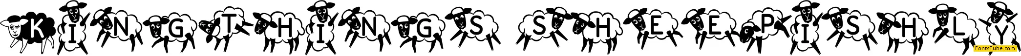 Kingthings Sheepishly Font