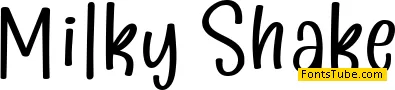 Milky Shake Font