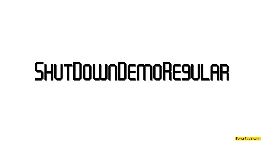 Shut Down Demo Font Family