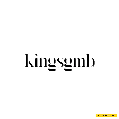 King's Gambit Font