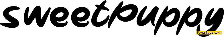 Sweet Puppy Font
