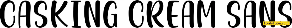 Casking Cream Font Family