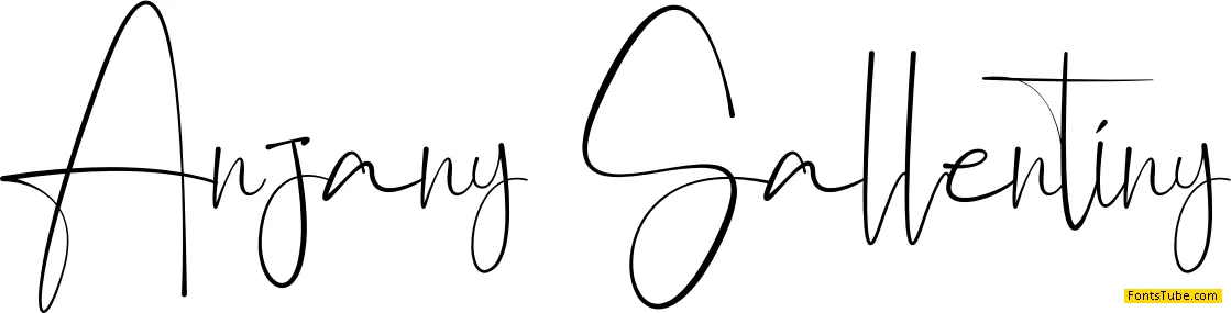 Anjany Sallentiny Font