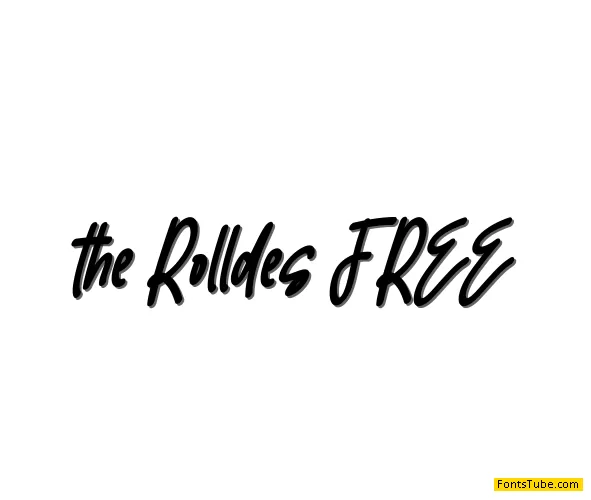 the Rolldes FREE Font