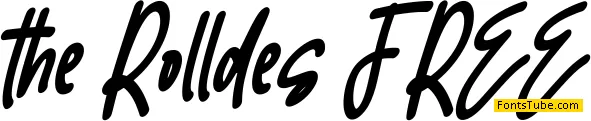 the Rolldes FREE Font