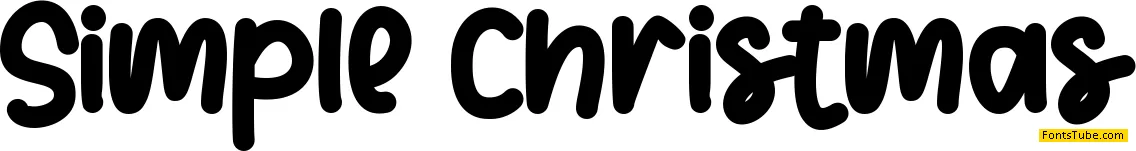 Simple Christmas - Personal use Font
