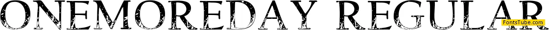 One more Day Font