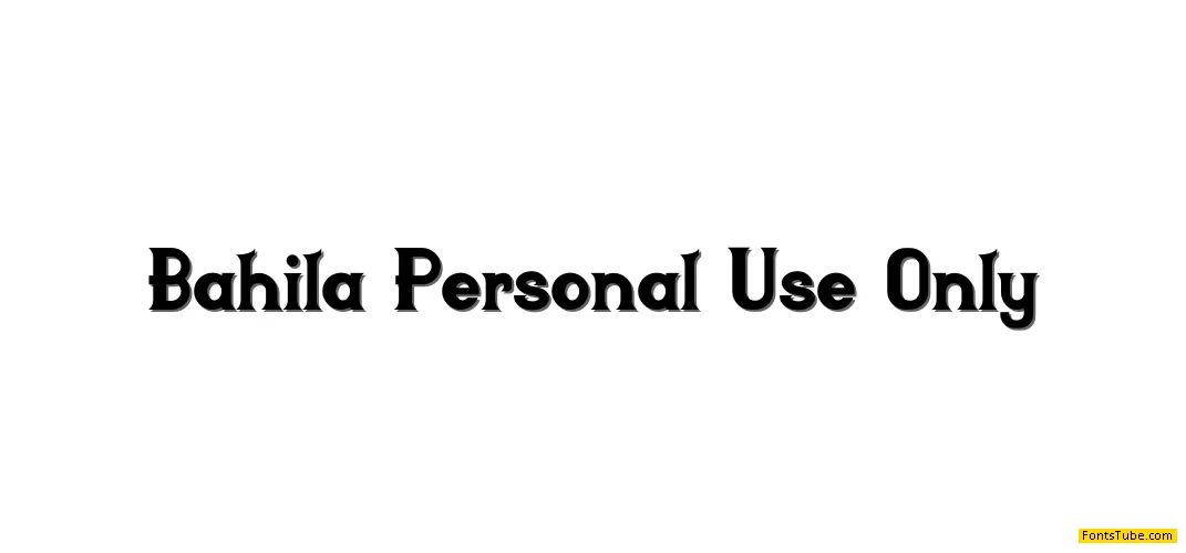 Bahila Font