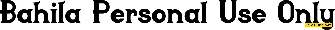 Bahila Font