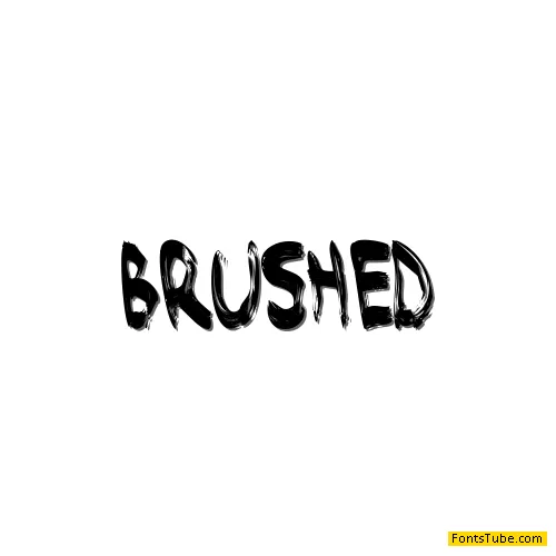 Brushed Font