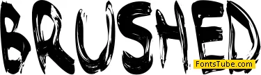 Brushed Font