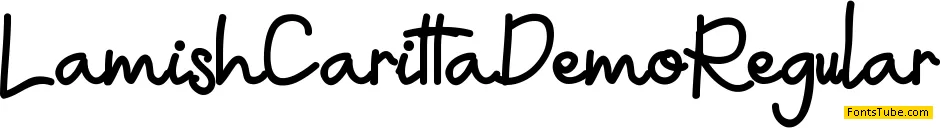 Lamish Caritta Demo Font