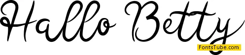 Hallo Betty Font