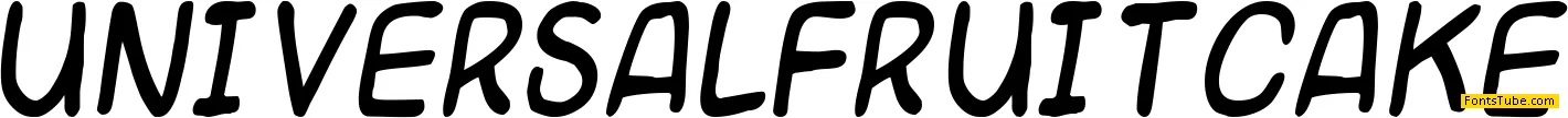 Universal fruitcake Font