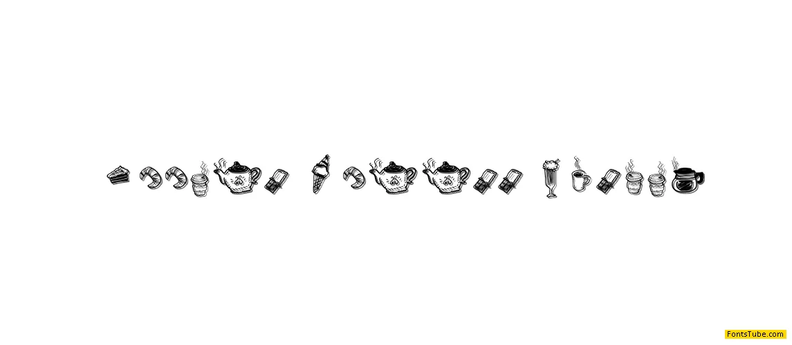 Doodle Coffee Scents Font