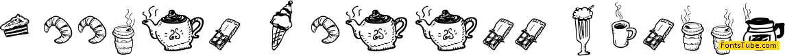 Doodle Coffee Scents Font