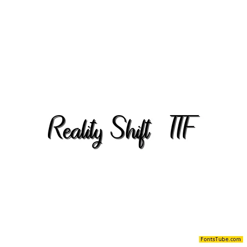 Reality Shift Font