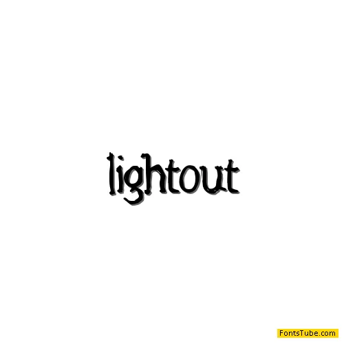 Lights Out BRK Font