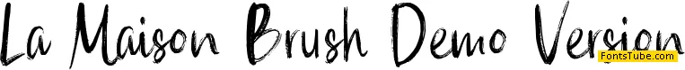 La Maison Brush Demo Version Font