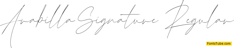 Arabilla Signature Font