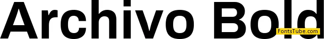 Archivo Font Family