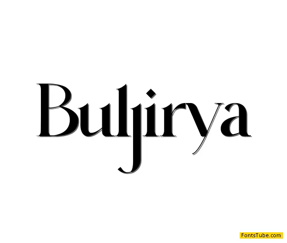 Buljirya Font