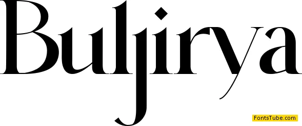 Buljirya Font