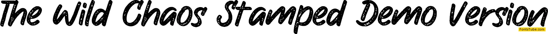 The Wild Chaos Demo Font Family