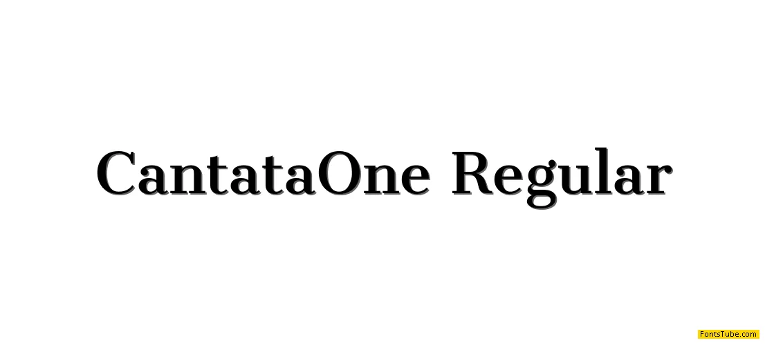 Cantata One Font