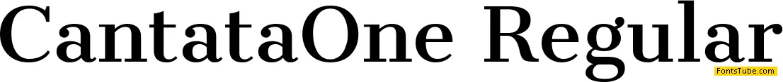 Cantata One Font