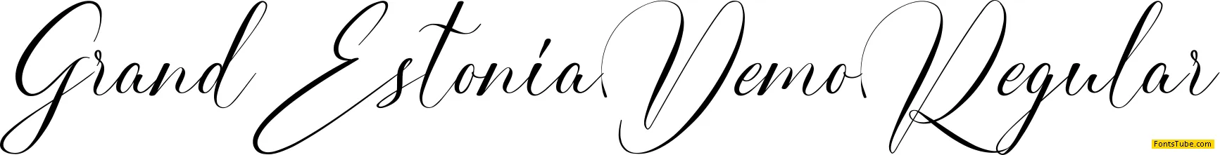 Grand Estonia Demo Font